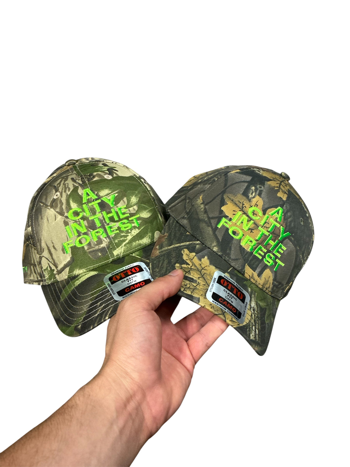 Custom Embroidered Camo Hats